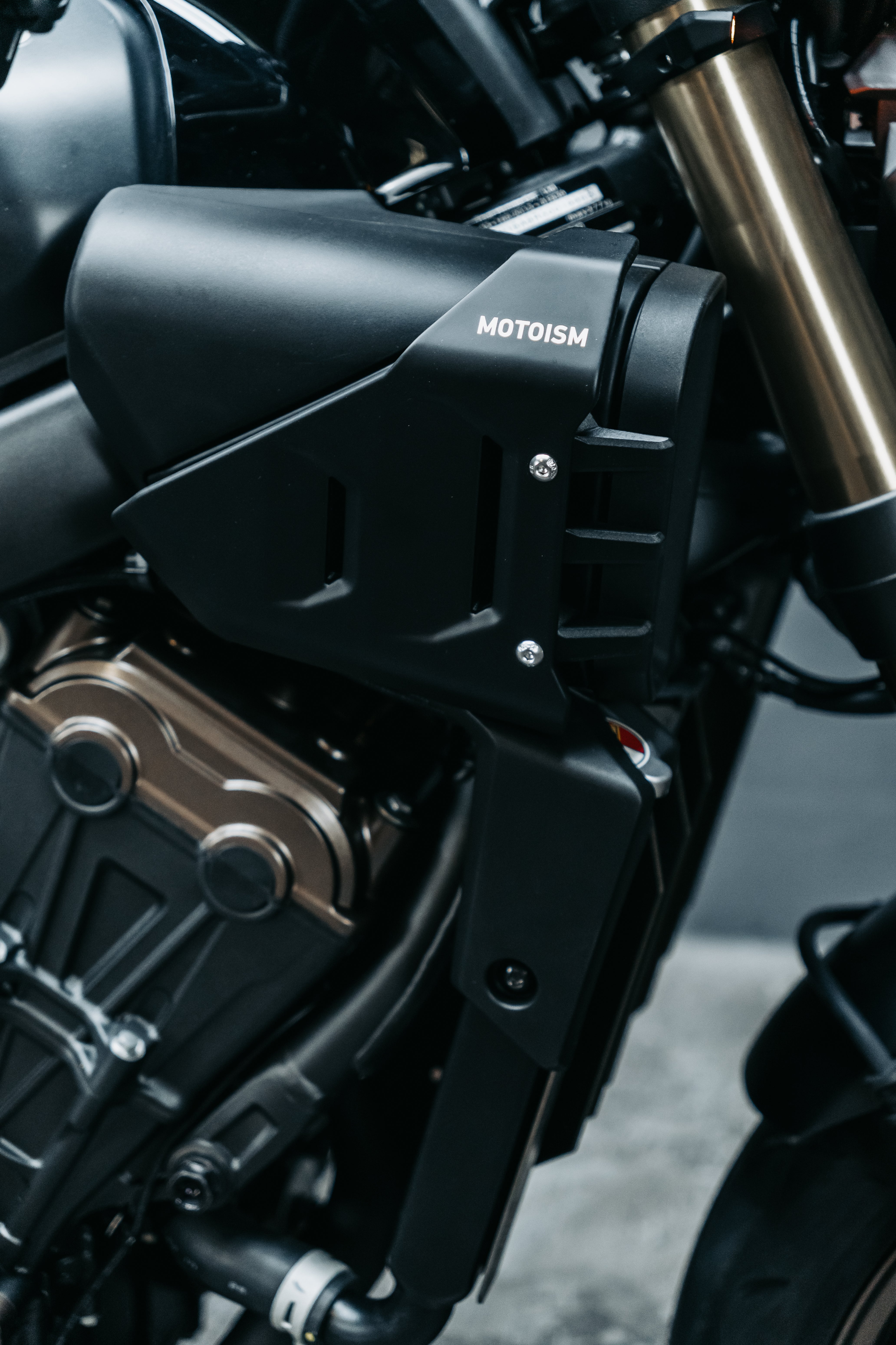 Honda CB 650 R Seitendeckel Lackierung