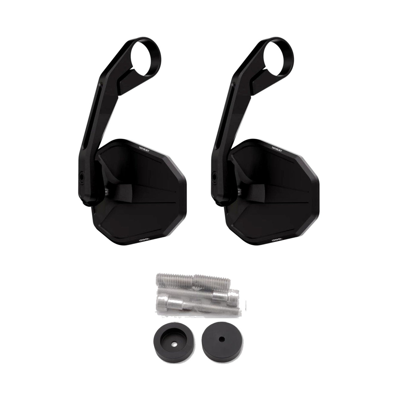 Kawasaki Spiegel-Set – Victory-Slim Pro Lang mit M8-Lenkerendenadapter