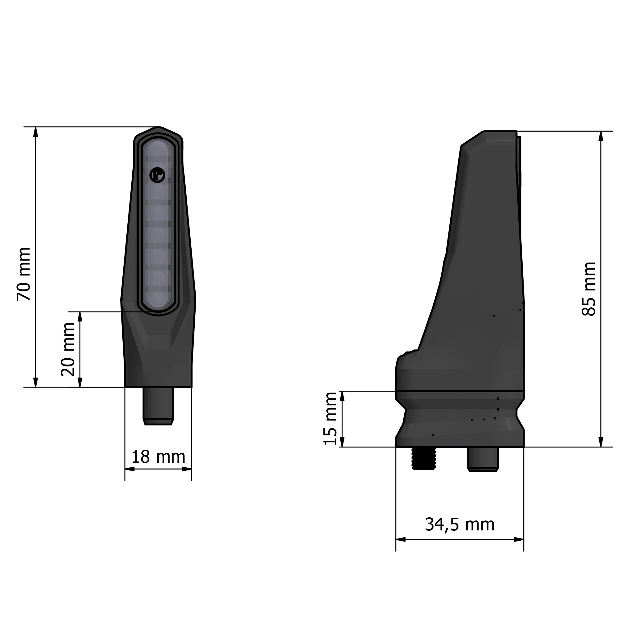 Aprilia Blinker Corse Lightrun – Sequenzielles / Lauflicht