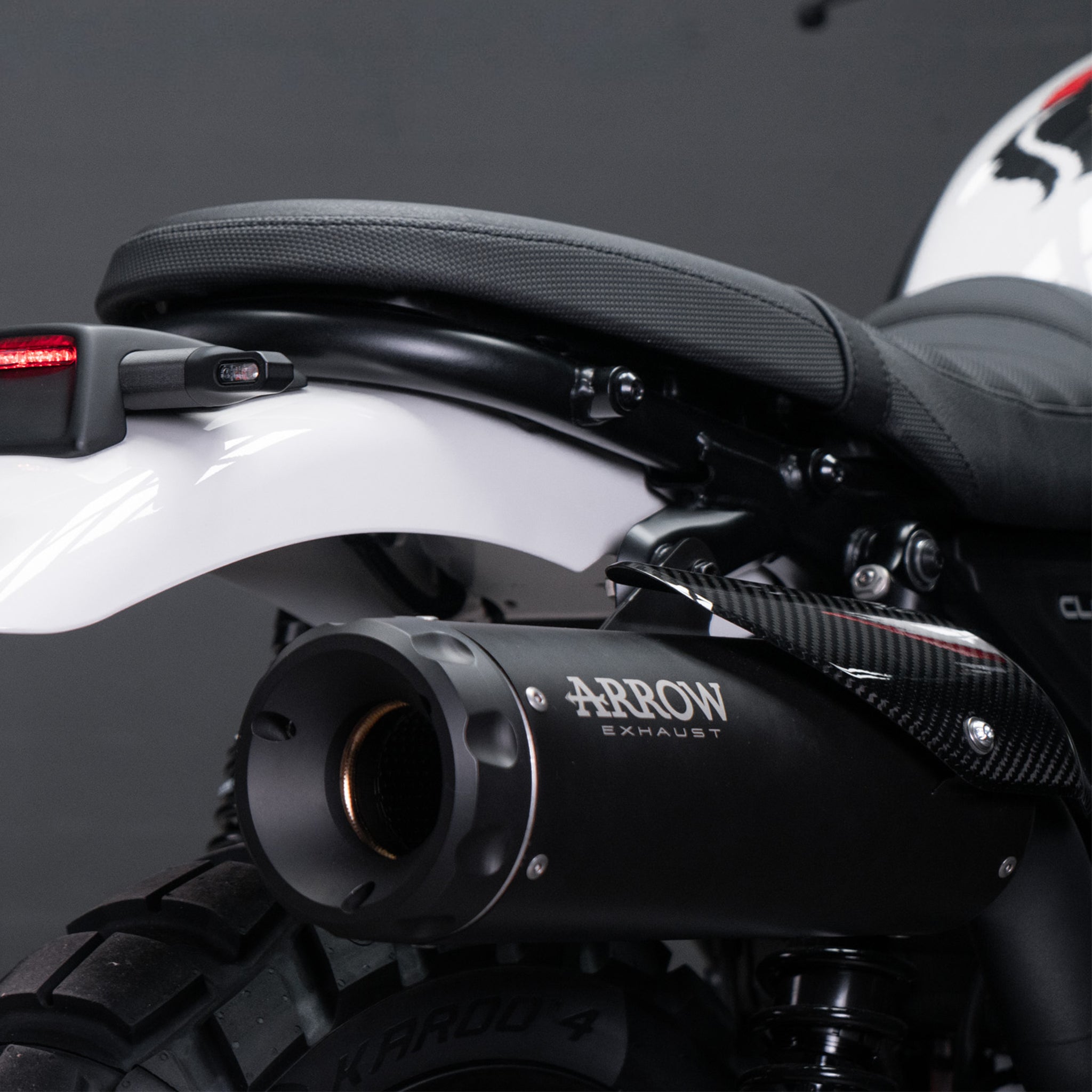 Arrow REBEL Slip-On Auspuff – Schwarz Edelstahl – Honda CL 500 (ab 2023)