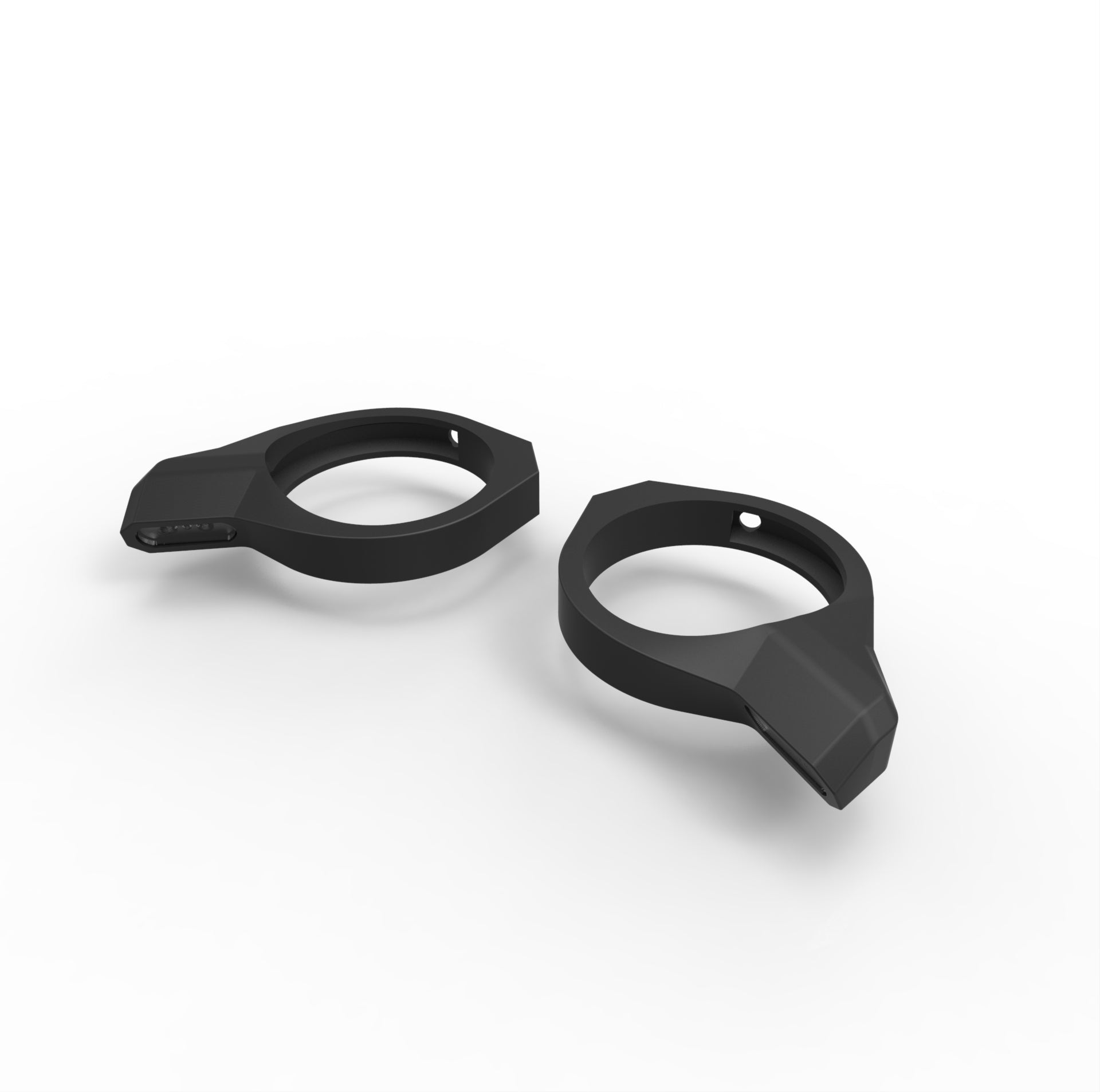 Gabelschelle zweiteilig mit integriertem Blinker - Type Four Evo (Paar)