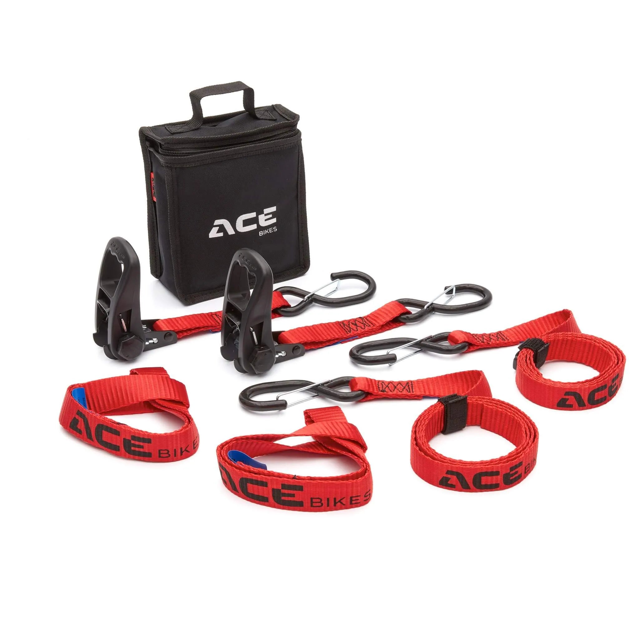 Acebikes Ratchet Pro 2er-Set Zurrgurte mit Schlaufen