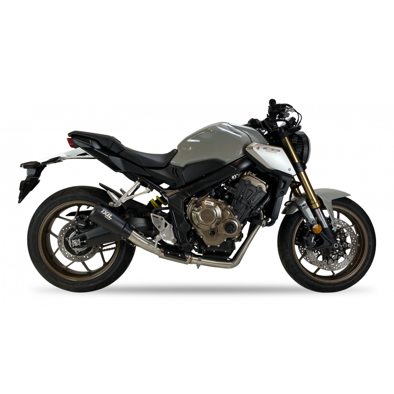 HONDA CB / CBR 650 R 2021–2023 IXIL RACE Xtrem Schwarz Komplettanlage Edelstahl