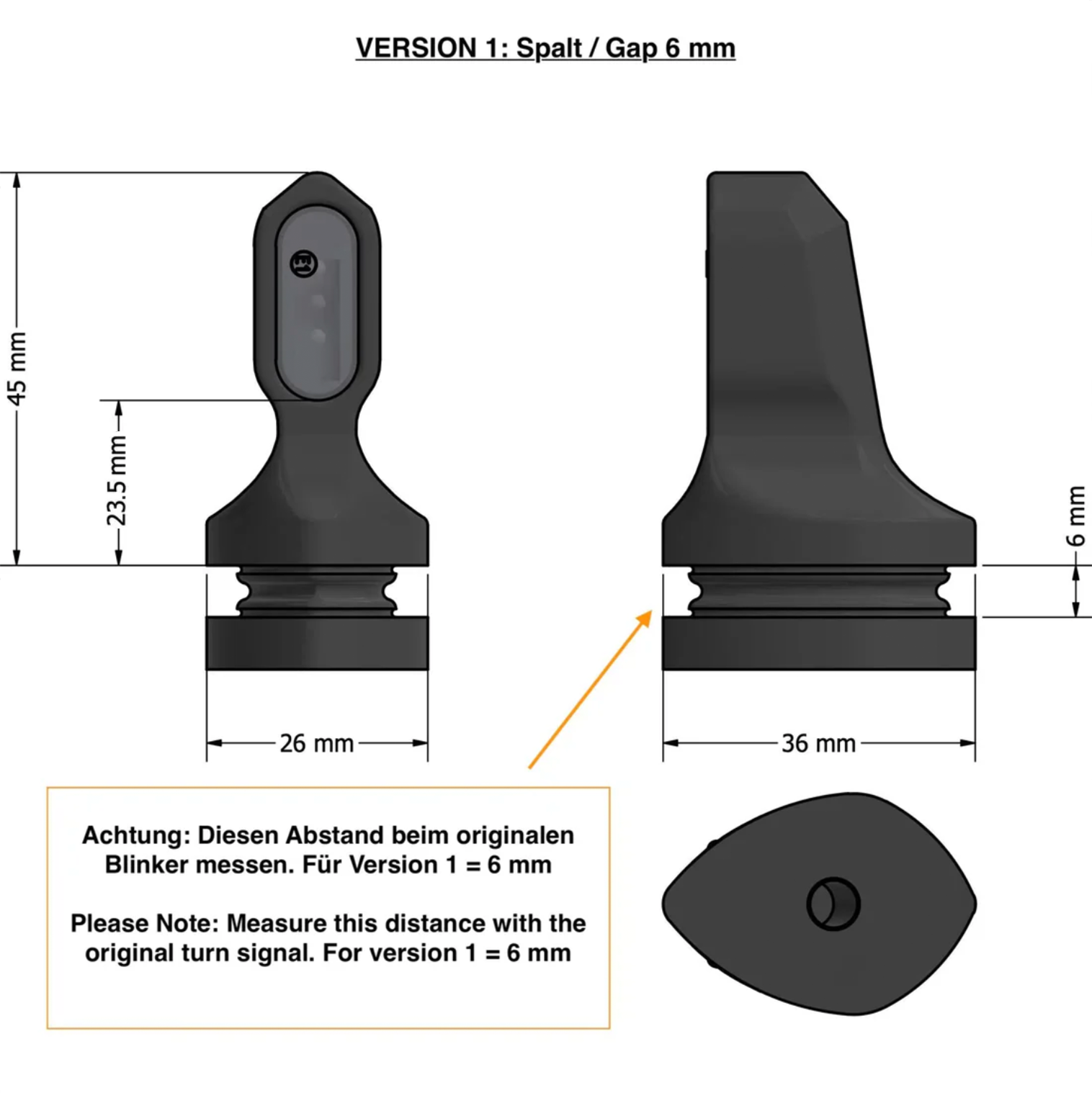 Ducati Blinker Venator Short (Paar)