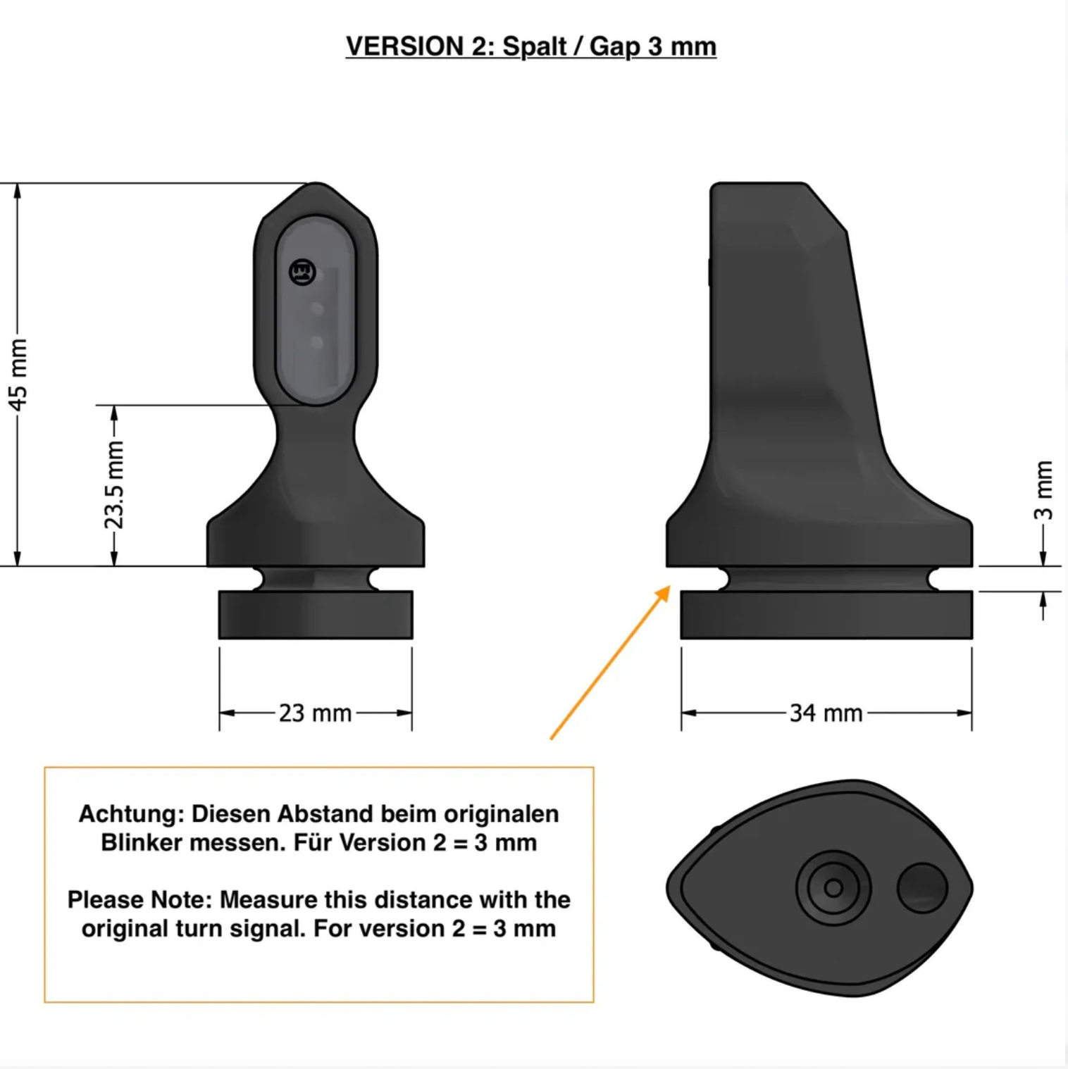 Ducati Blinker Venator Short (Paar)